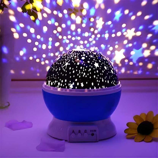 Star Moon Night Light Projector for Kids & Bedroom | 360° Rotating LED Lamp | NISHU Superstores