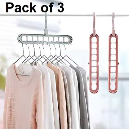 Space Saver Folding Hangers – Portable & Compact Design (Pack of 3) | NISHU Superstores