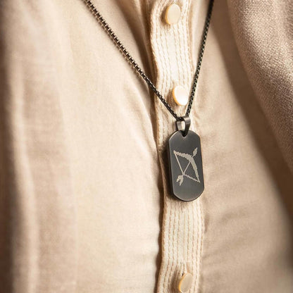 Ram Baan Micro carved Tag Necklace – Divine Protection & Spiritual Style | NISHU Superstores