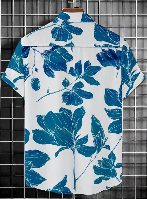 Men’s Printed Half Sleeves Regular Collar Casual Shirt – Stylish Cotton Blend | NISHU Superstores