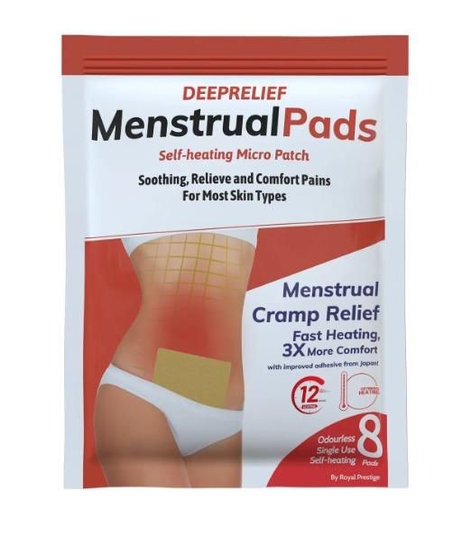 Menstruation Pain Relief Pad – 8 Pcs for Effective Comfort | NISHU Superstores