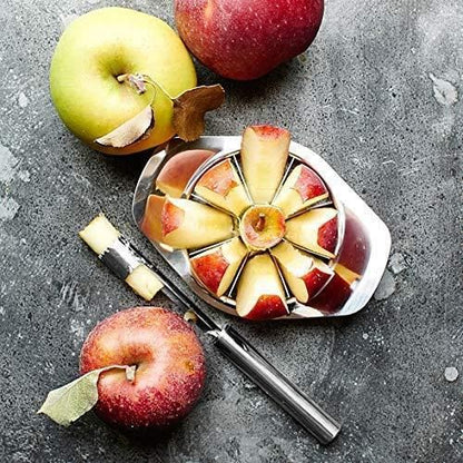Stainless Steel Apple Cutter with 8 Blades – Quick Fruit Slicer Tool | NISHU Superstores