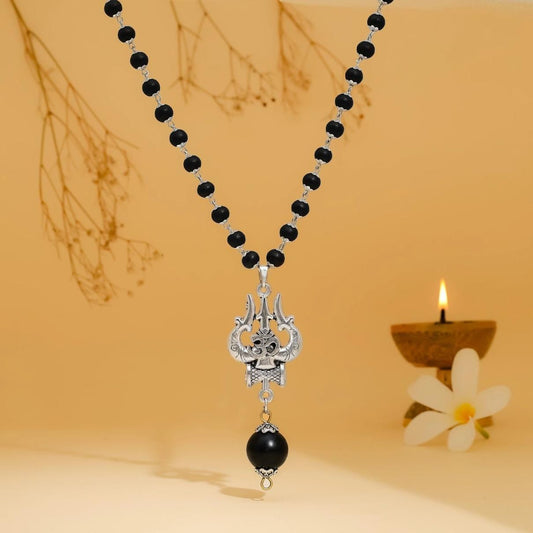Om Shiva Trishool Karungali Mala | NISHU Superstores