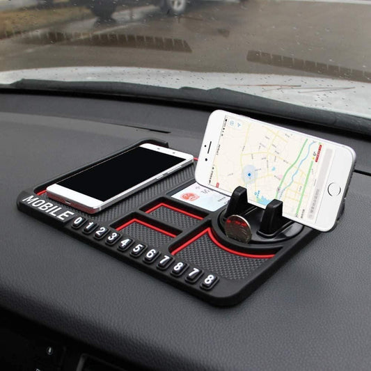 HSR Multifunction Phone & GPS Holder – Anti-Slip Silicone Pad for Car Dashboard | NISHU Superstores