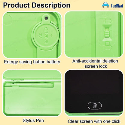 Writing Tablet Pencil Case – 2-in-1 Stationery Organizer with LCD Writing Pad | NISHU Superstores