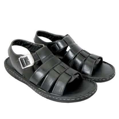 AM PM Men’s Daily Wear Leather Sandals – Comfort & Style Combined | NISHU Superstores
