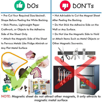 Life Kraft's Magnetic Adhesive Sheets – DIY Craft & Organizer Magnet Sheets | NISHU Superstores