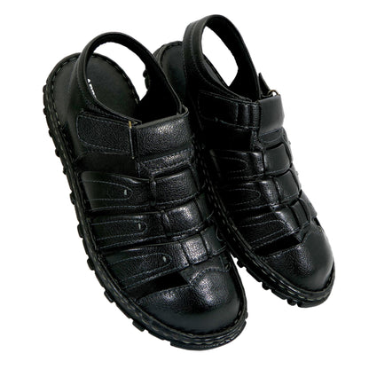 AM PM Men’s Daily Wear Leather Sandals – Comfort & Style Combined | NISHU Superstores