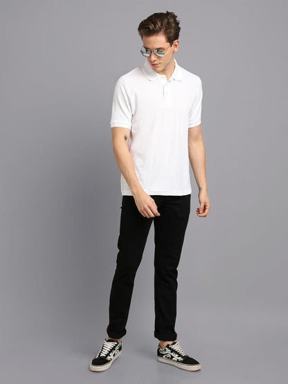Matte Solid Half Sleeves Men’s Polo T-Shirt – Classic Casual Wear | NISHU Superstores