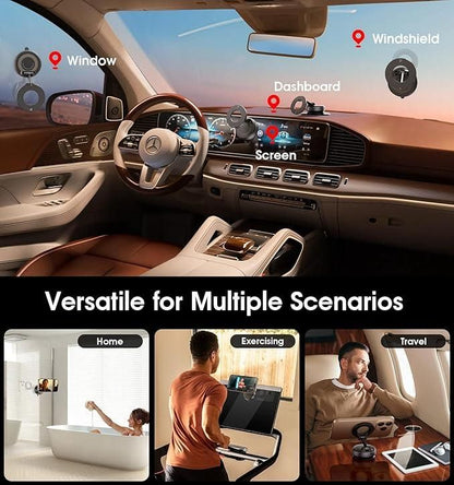 Vacuum Suction Magnetic Bracket – 360° Rotating Phone Holder for Wall, Desk & Car | NISHU Superstores