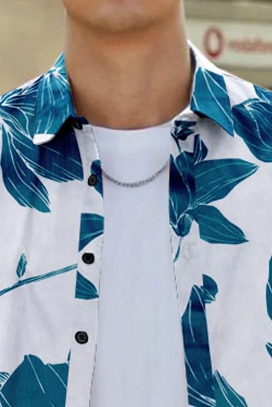 Men’s Printed Half Sleeves Regular Collar Casual Shirt – Stylish Cotton Blend | NISHU Superstores