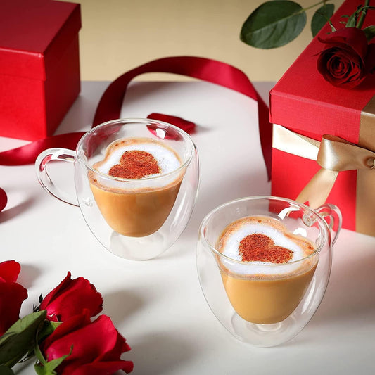 High Borosilicate Heart Shape Double Wall Glass (Pack of 1) – Elegant Coffee & Tea Cup | NISHU SuperstoresHigh Borosilicate Heart Shape Double Wall Glass (Pack of 1) – Elegant Coffee & Tea Cup | NISHU Superstores