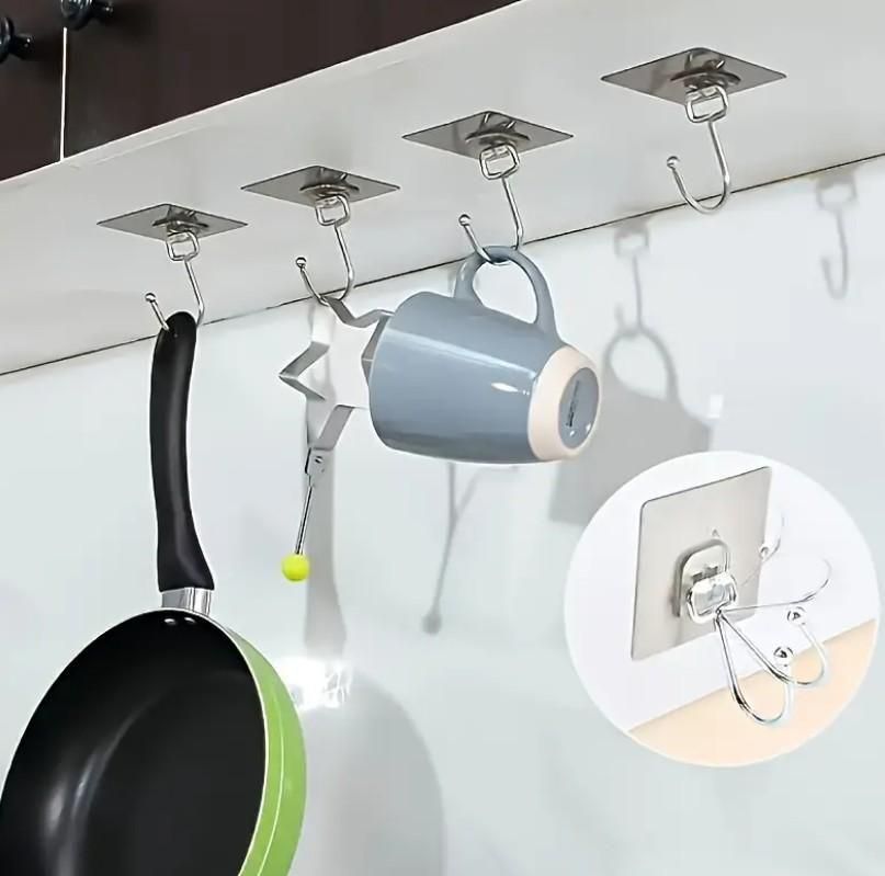 Golden Large Hooks for Hanging (Pack of 10) – Strong & Durable Wall Hooks | NISHU Superstores
