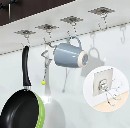 Golden Large Hooks for Hanging (Pack of 10) – Strong & Durable Wall Hooks | NISHU Superstores