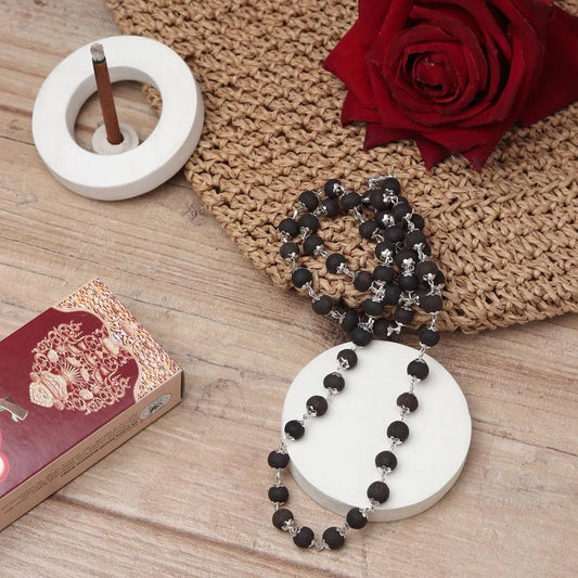 Ebony Wood Kazungula Mala – Natural & Spiritual Prayer Beads | NISHU Superstores