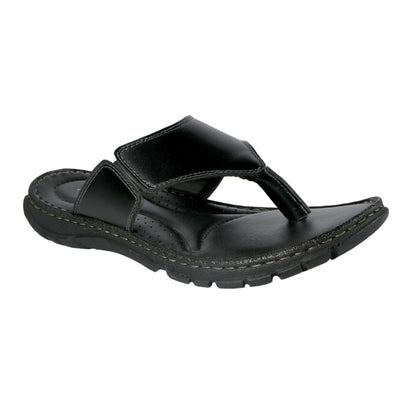 AM PM Genuine Leather Men's Slippers | Daily Wear Comfort Footwear | NISHU Superstores