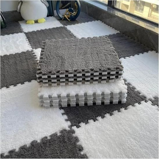 Interlocking Carpet Tiles Mat (6pc) – Soft Floor Foam Puzzle Mats | NISHU Superstores