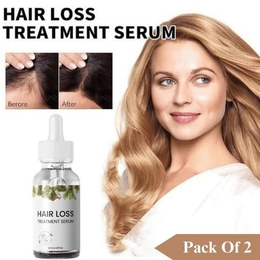 Hair Loss Treatment Serum 30ml (Pack of 2) – Boost Hair Growth & Strengthen Roots | NISHU Superstores