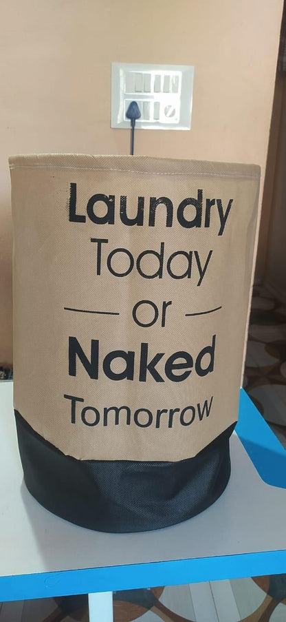 Round Non-Woven Laundry Bag/Hamper – Foldable, Lightweight & Durable | NISHU Superstores
