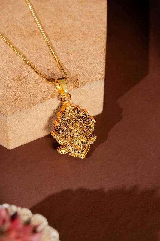 Durga Mataji Face Pendant with Chain | NISHU Superstores