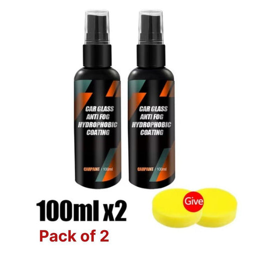 Car Glass Anti-Fog Hydrophobic Coating 100ML (Pack of 2) – Clear Vision | NISHU Superstores