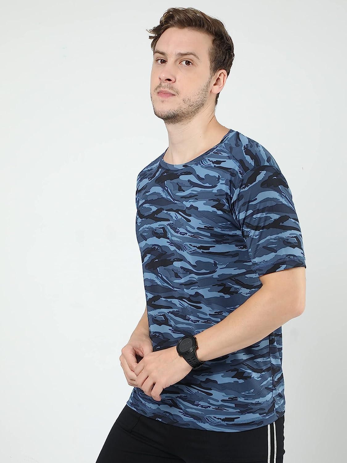 Cotton Printed Half Sleeves Men's Round Neck T-Shirt – Cool & Casual | NISHU Superstores