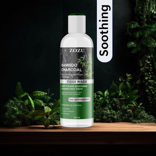 ZOZU Charcoal Face Wash 100ml – 10x Antioxidant Deep Cleanser for Clear Skin | NISHU Superstores