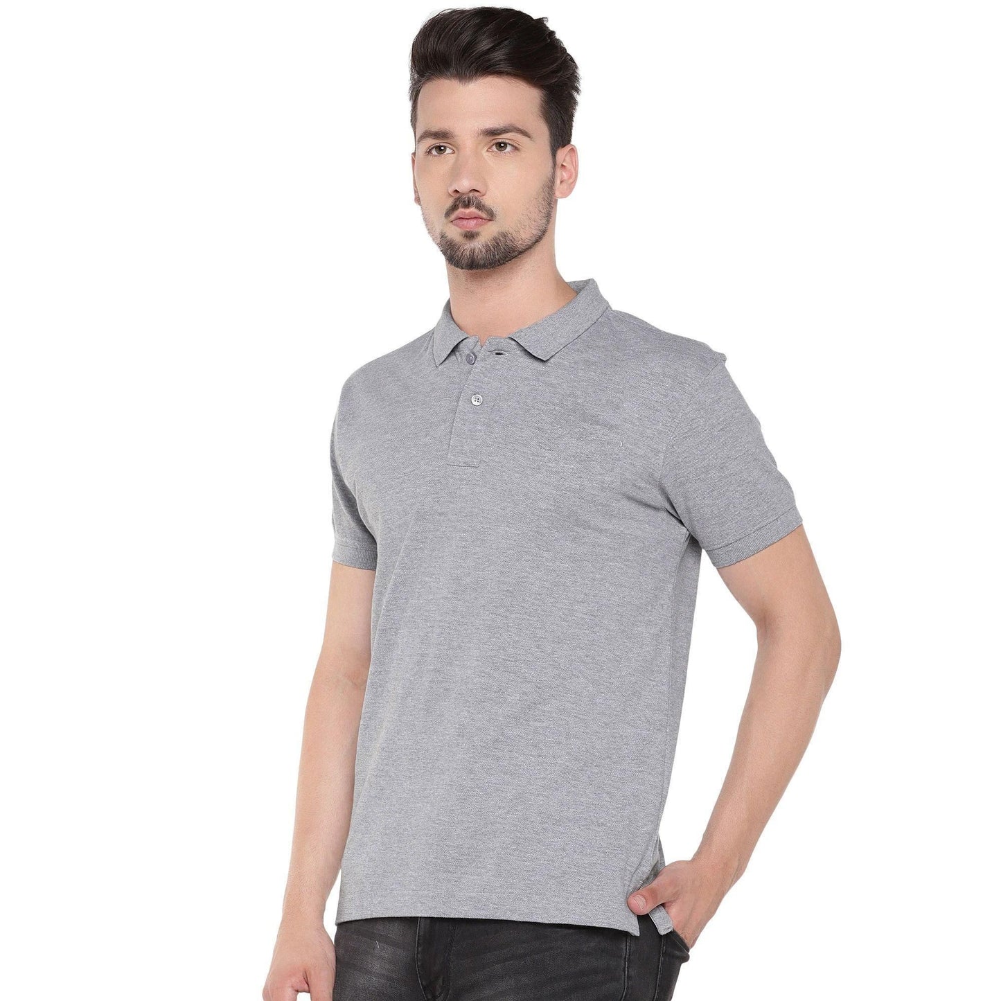 Cotton Blend Solid Half Sleeves Polo T-Shirt – Classic & Comfortable | NISHU Superstores