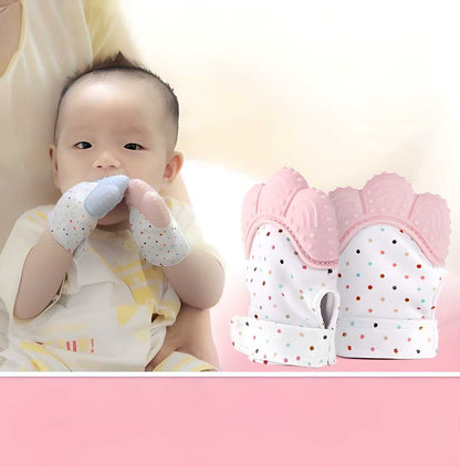 Silicone Teether Glove for Babies – Self-Soothing Teething Toy | NISHU Superstores