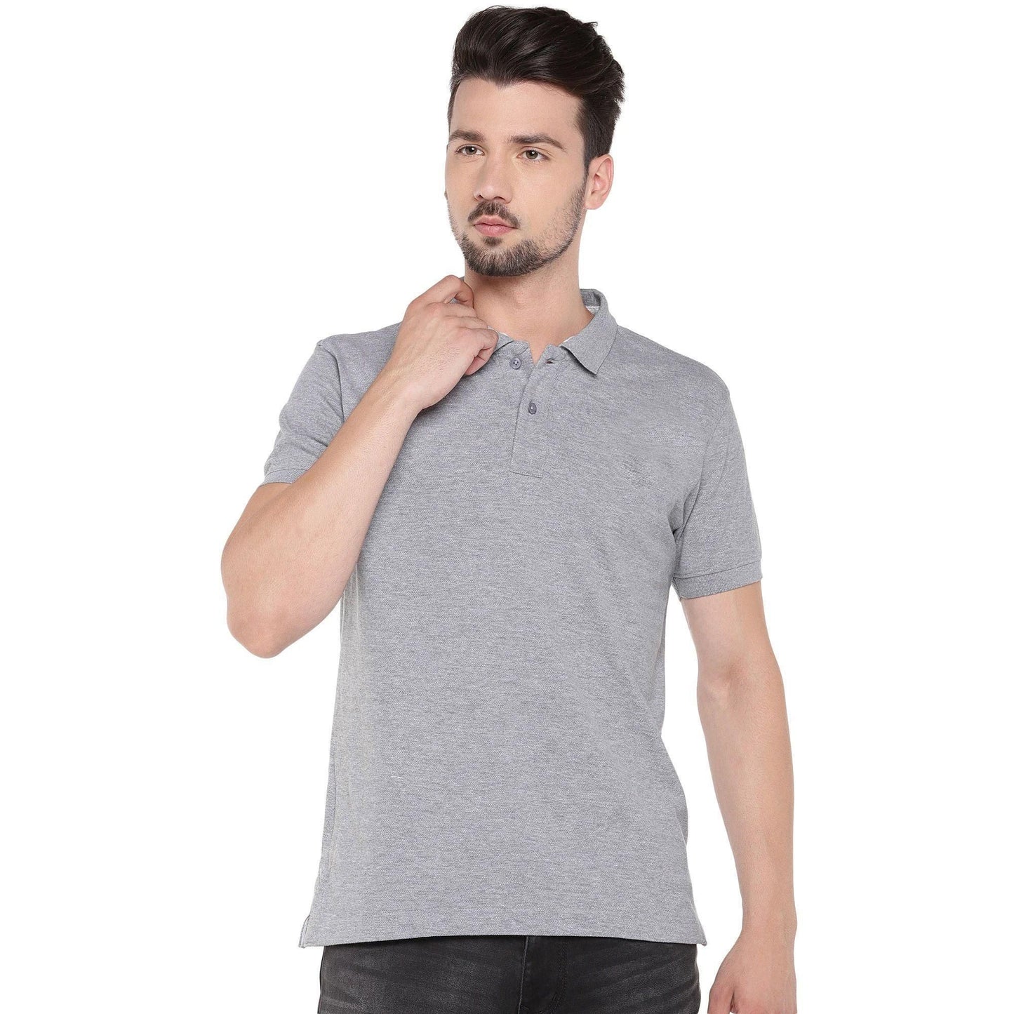 Cotton Blend Solid Half Sleeves Polo T-Shirt – Classic & Comfortable | NISHU Superstores