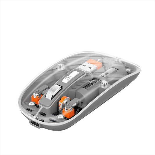 Rechargeable Transparent Mouse – Sleek, Wireless & Stylish Design | NISHU Superstores