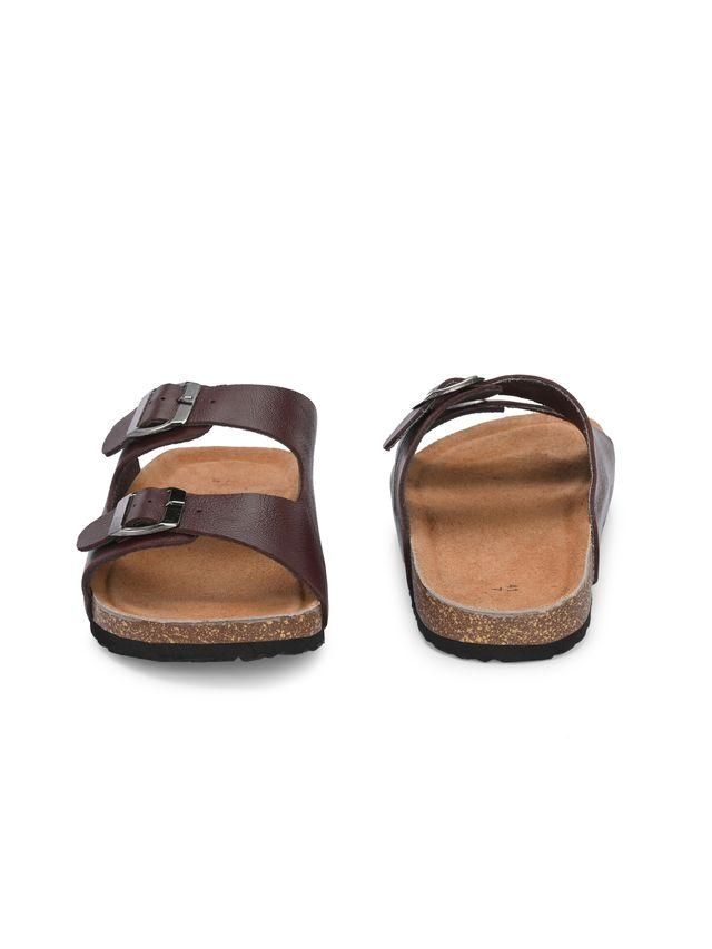 Men's Arizona Cherry Leather Slippers – Premium Comfort & Style | NISHU Superstores
