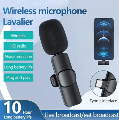 Imported Wireless Lavalier Microphone – Pro Audio & Video Recording Mic | NISHU Superstores