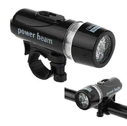5 LED Bicycle Front Headlight Torch – Power Beam Cycle Light for Night Riding | NISHU Superstores