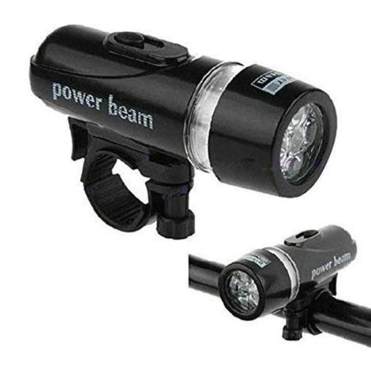 5 LED Bicycle Front Headlight Torch – Power Beam Cycle Light for Night Riding | NISHU Superstores