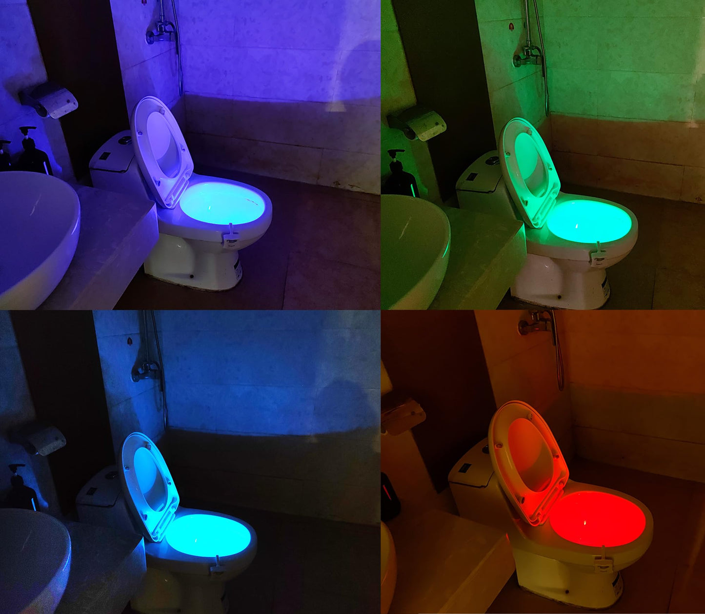 LED Toilet Bowl Light with Motion Sensor | Color Changing Toilet Cover Night Lamp for Bathroom (1 Pc, Battery Not Included) – NISHU Superstores