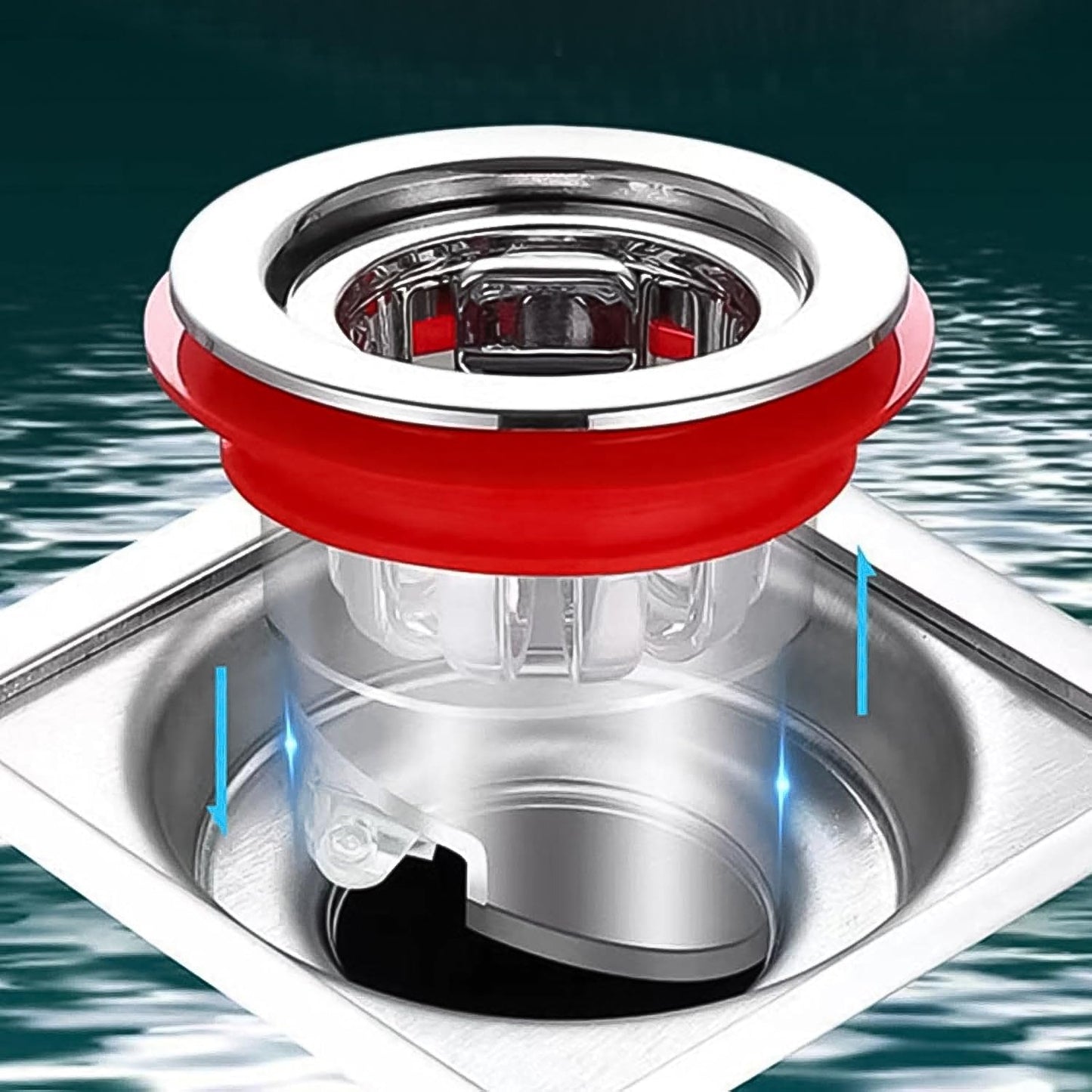 Plastic Odour Proof Floor Drain Sink Drain | Anti-Smell Drain Cover for Toilet, Bathroom & Kitchen (1 Pc) | Easy Install | NISHU Superstores