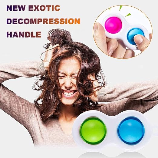 Simple Dimple Fidget Toy Mini Keychain – Stress Relief Sensory Pop Button Toy for Kids & Adults, Portable Anti-Anxiety Keychain | NISHU Superstores