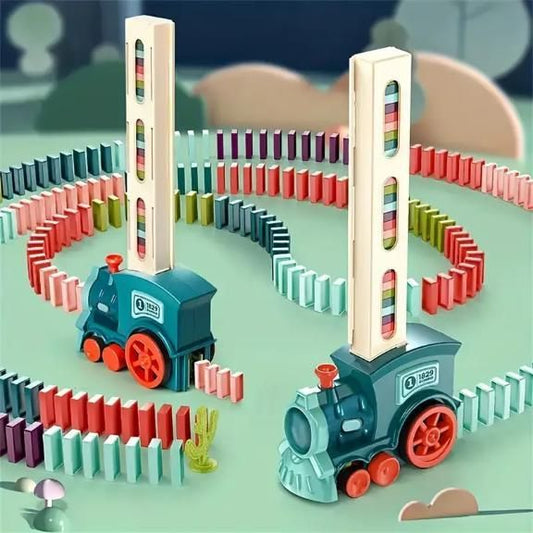 Train Toy Domino Set for Kids – BPA-Free Plastic with Sound & Automatic Domino Laying | NISHU Superstores