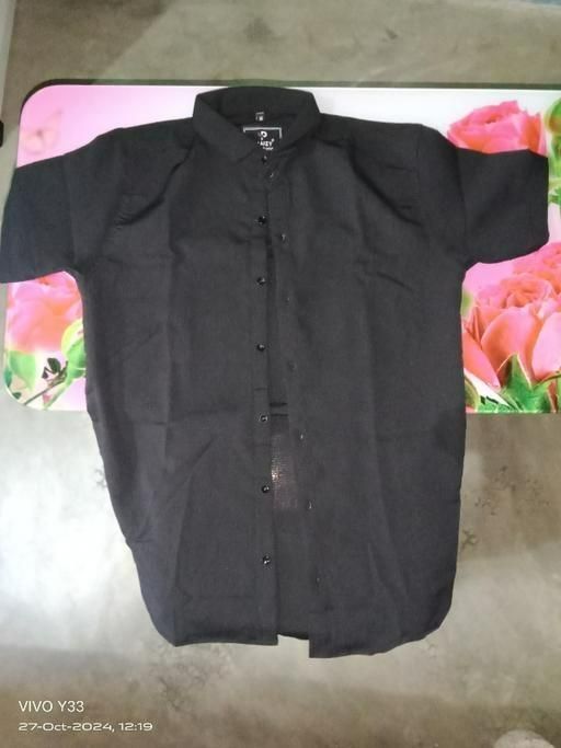 Men's Ice Silk Quick-Drying Shirt – Breathable & Lightweight Black Summer Wear | NISHU Superstores