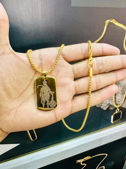 Hanuman Chalisa Pendant with Chain | NISHU Superstores