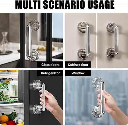 Crystal Suction Door Handle – Easy Install & Strong Grip | NISHU Superstores