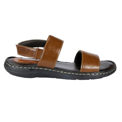 AM PM Men’s Daily Wear Leather Sandals – Comfort & Style Combined | NISHU Superstores