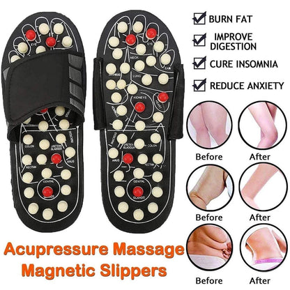 Acupressure & Magnetic Therapy Paduka Slippers – Full Body Blood Circulation for Men & Women | NISHU Superstores