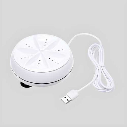 2-in-1 Mini Washing Machine – Portable Rotating Ultrasonic Turbine Washer | NISHU Superstores