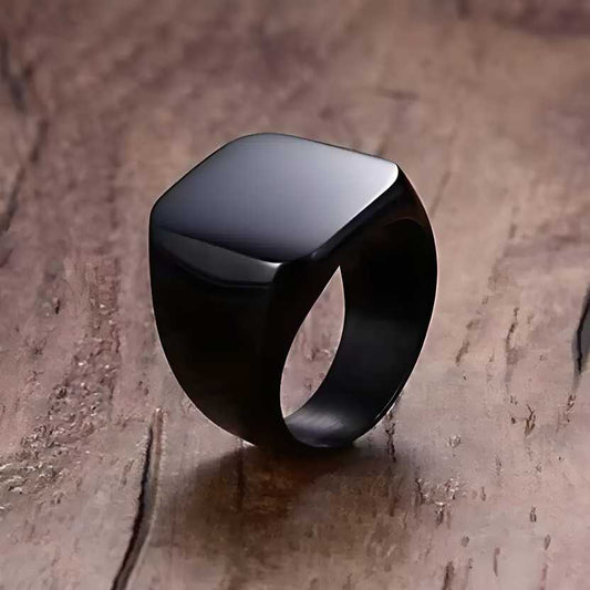 Saizen Silver Square Vintage Ring | Men’s & Women’s Jewelry | NISHU Superstores