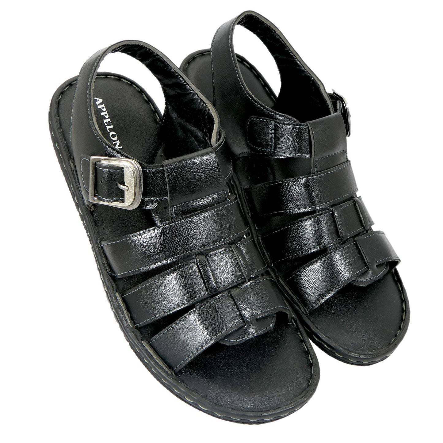 AM PM Men’s Daily Wear Leather Sandals – Comfort & Style Combined | NISHU Superstores