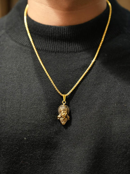 Lord Hanuman Pendant with Chain | Devotional Jewelry | NISHU Superstores