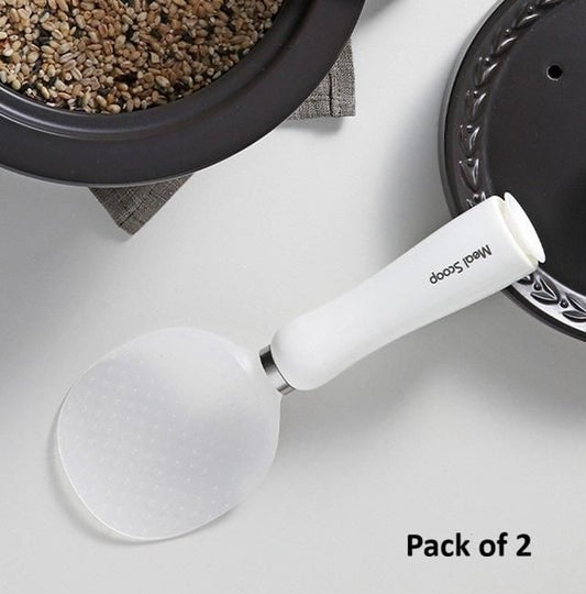 Self Standing Rice Scoop Spoon with Non-Stick Coating – Pack of 2 | NISHU Superstores