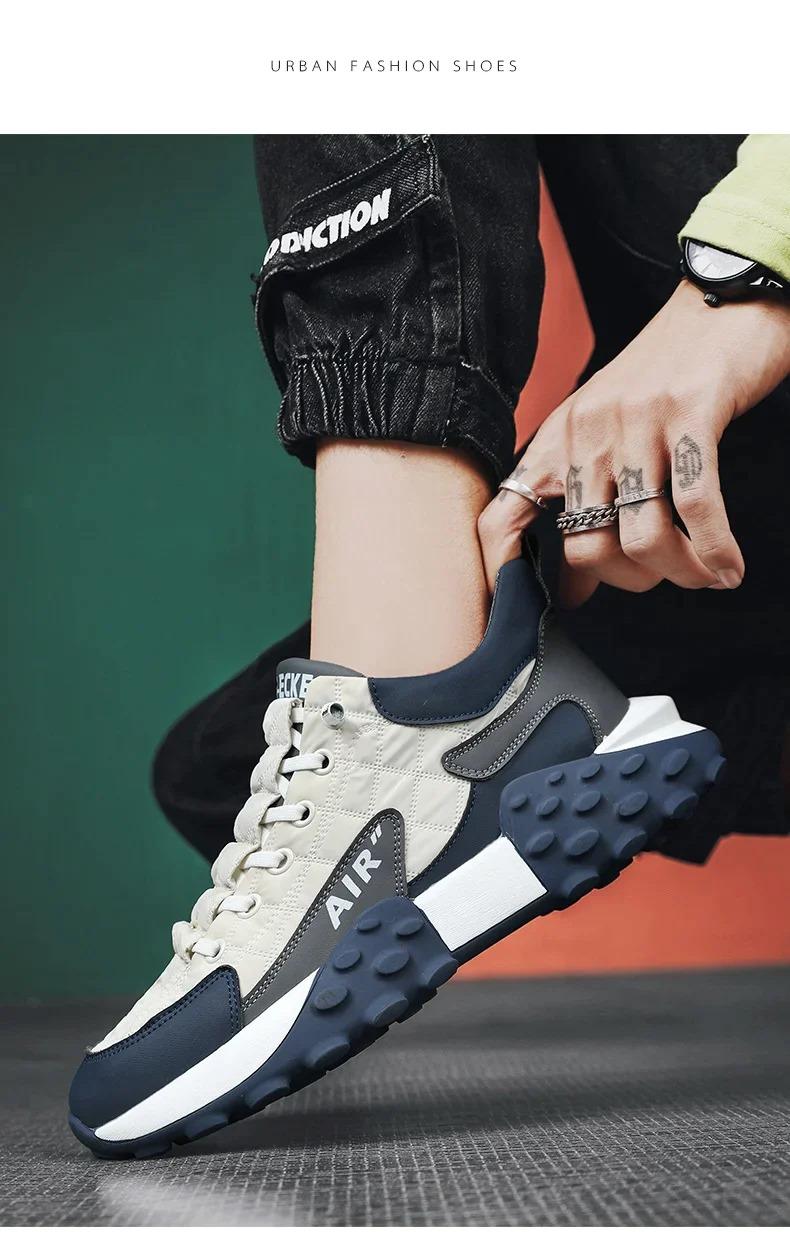 Men’s Casual Thick Sole Sneakers | Stylish Streetwear Shoes – NISHU Superstores